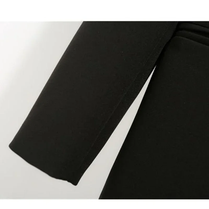 Роскошный черный блейзер для офиса - Фотография_5