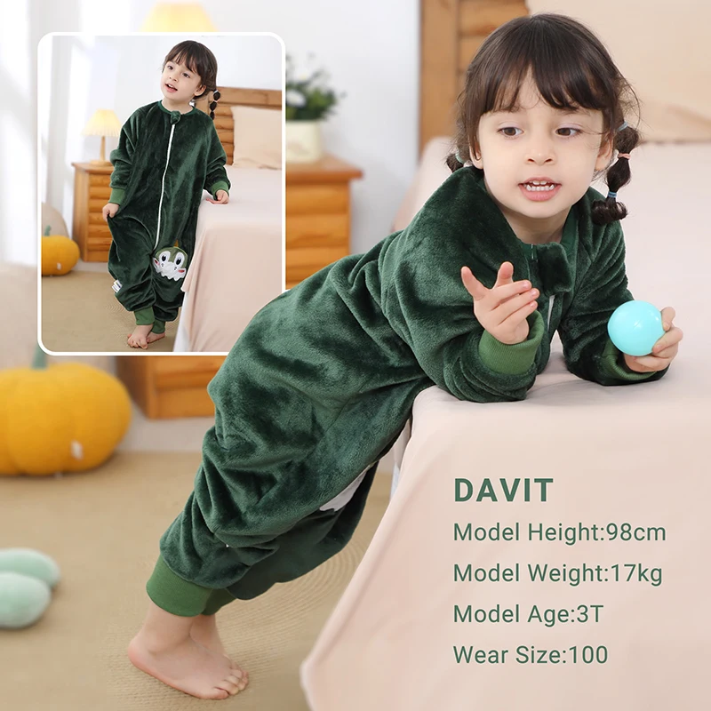 Michley милый фланелевой детский спальный мешок - Фотография_5