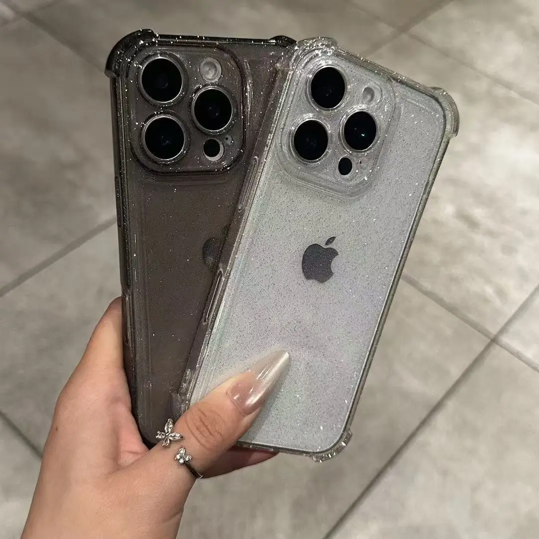 Прозрачный блестящий чехол для iphone 17 - Фотография_2