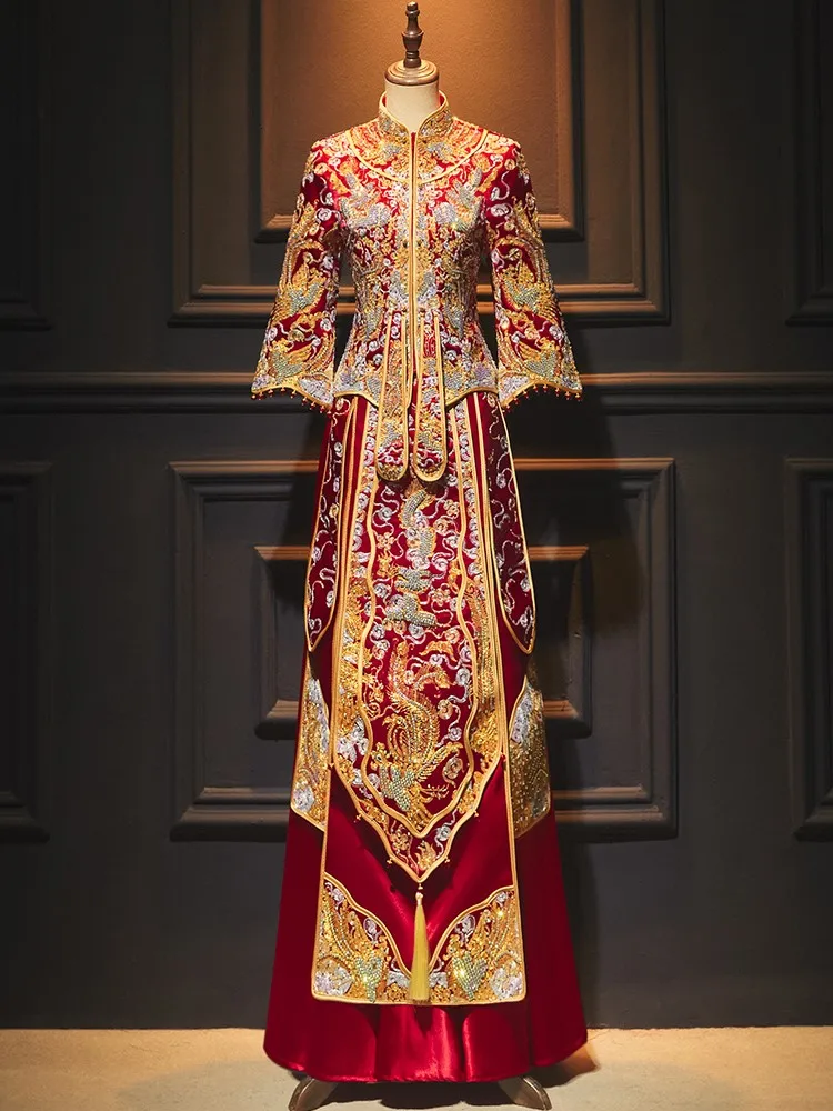 Носить свадебное платье дракона и феникса