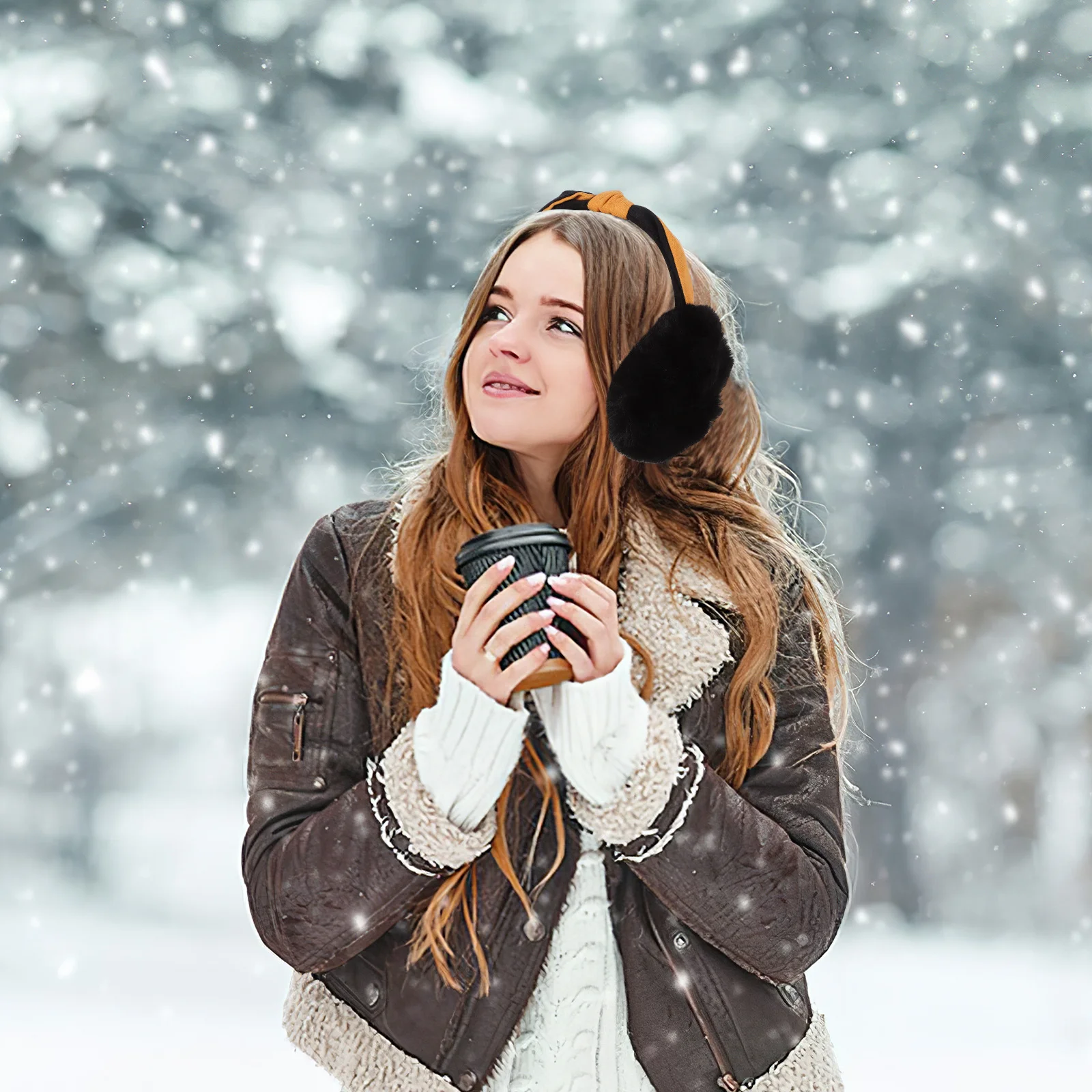 Теплые наушники, зимние наушники - Фотография_3