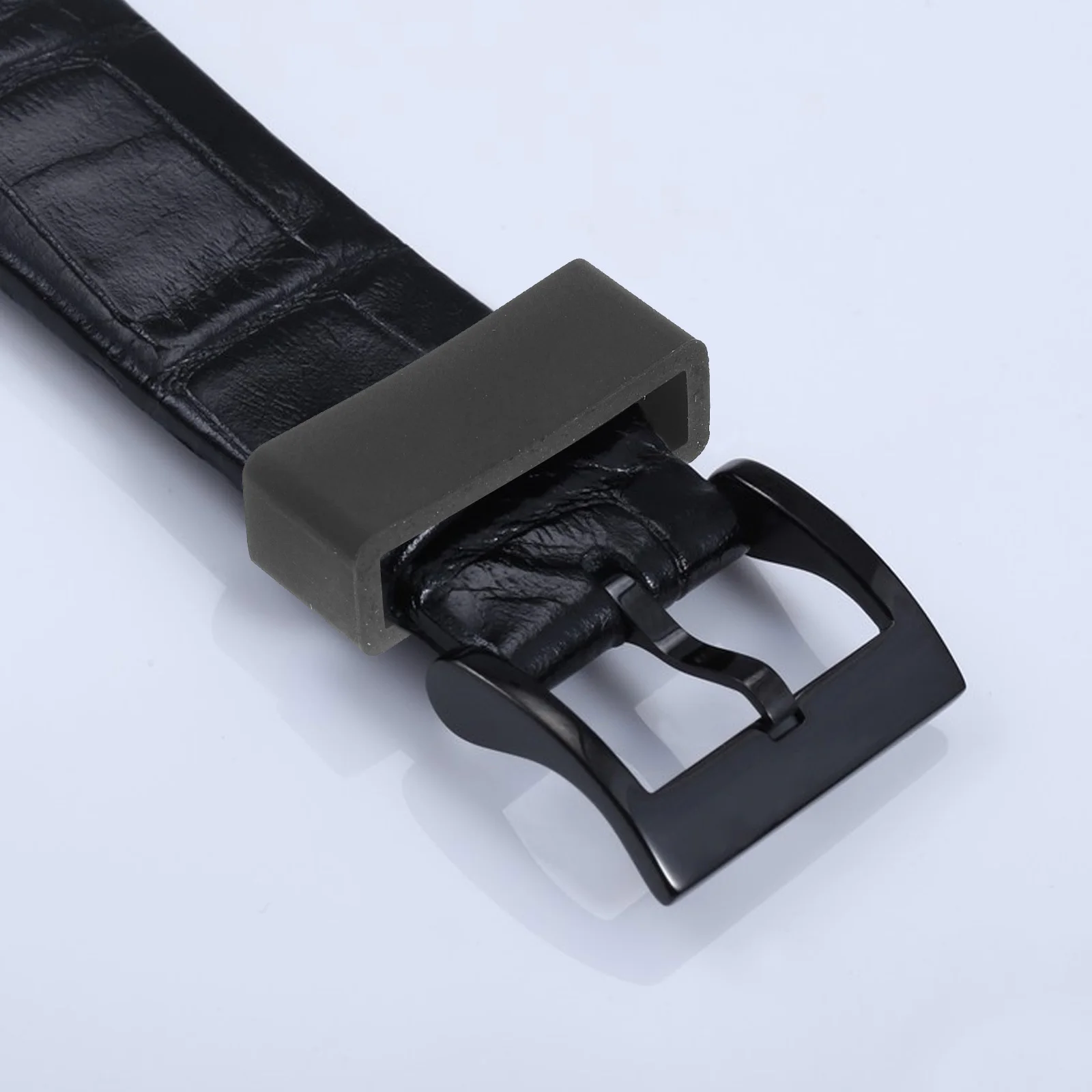 22 мм, черный силиконовый ремешок для часов - Фотография_4