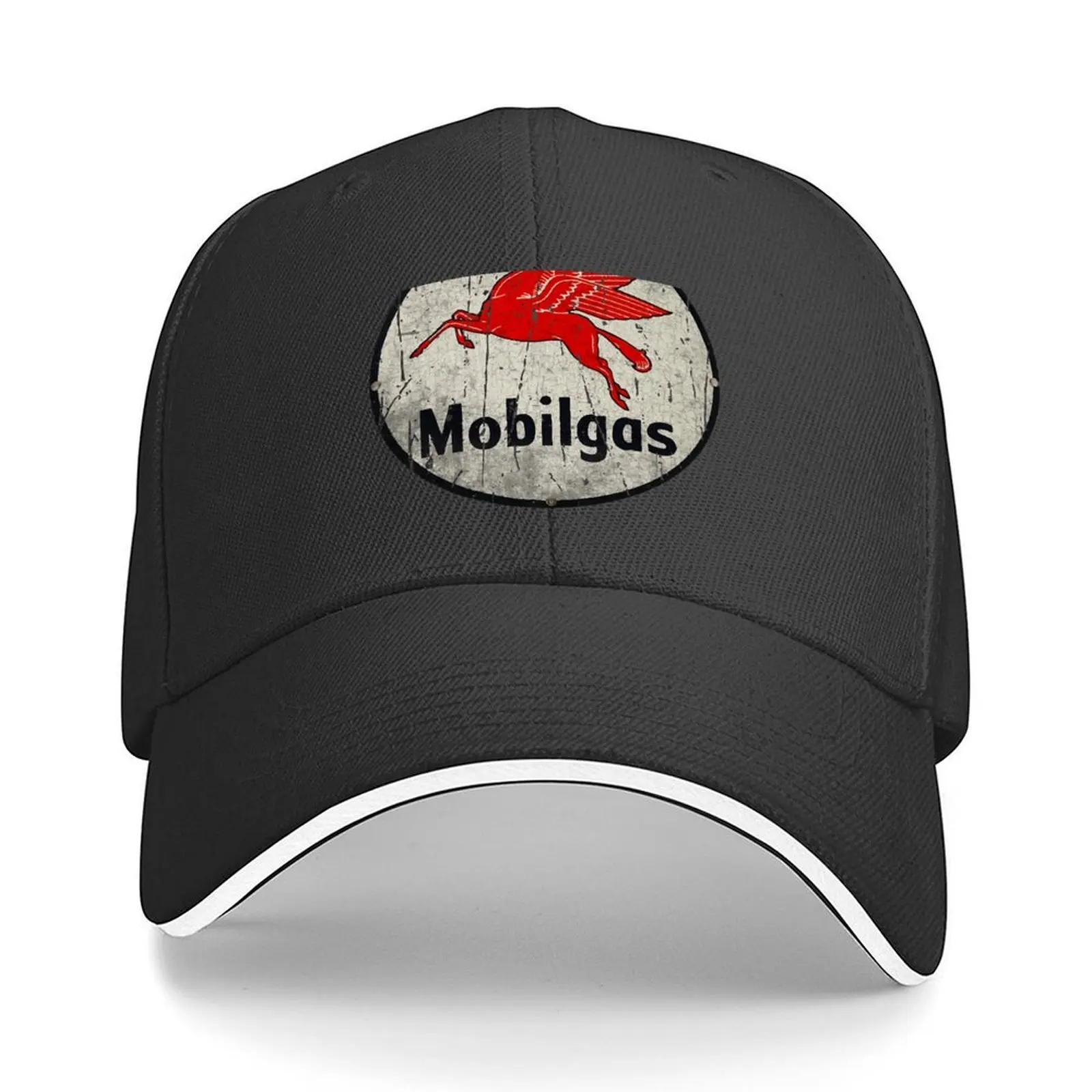 Классическая бейсболка mobilgas oil