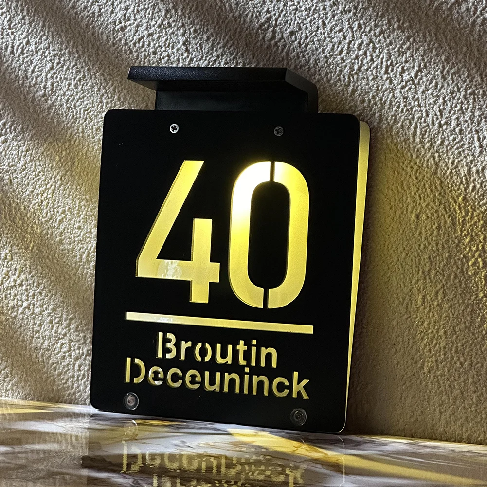 Индивидуальный внешний солнечный номер дома - Фотография_2