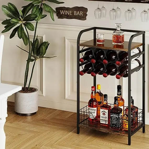 Лидер продаж, 3-уровневая настольная подставка для винного бара - Фотография_4