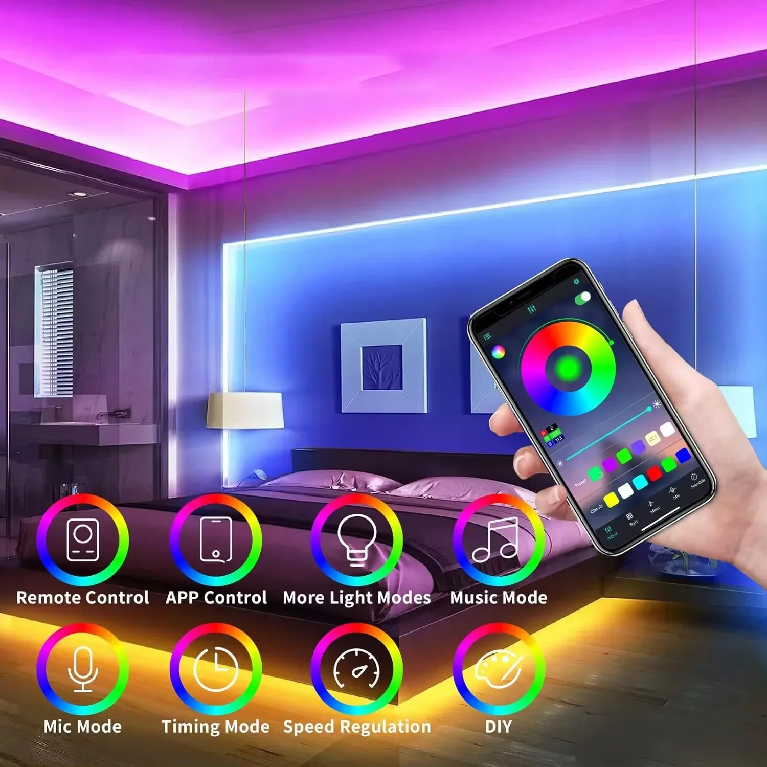 Rgb неоновая светодиодная лента - Фотография_3