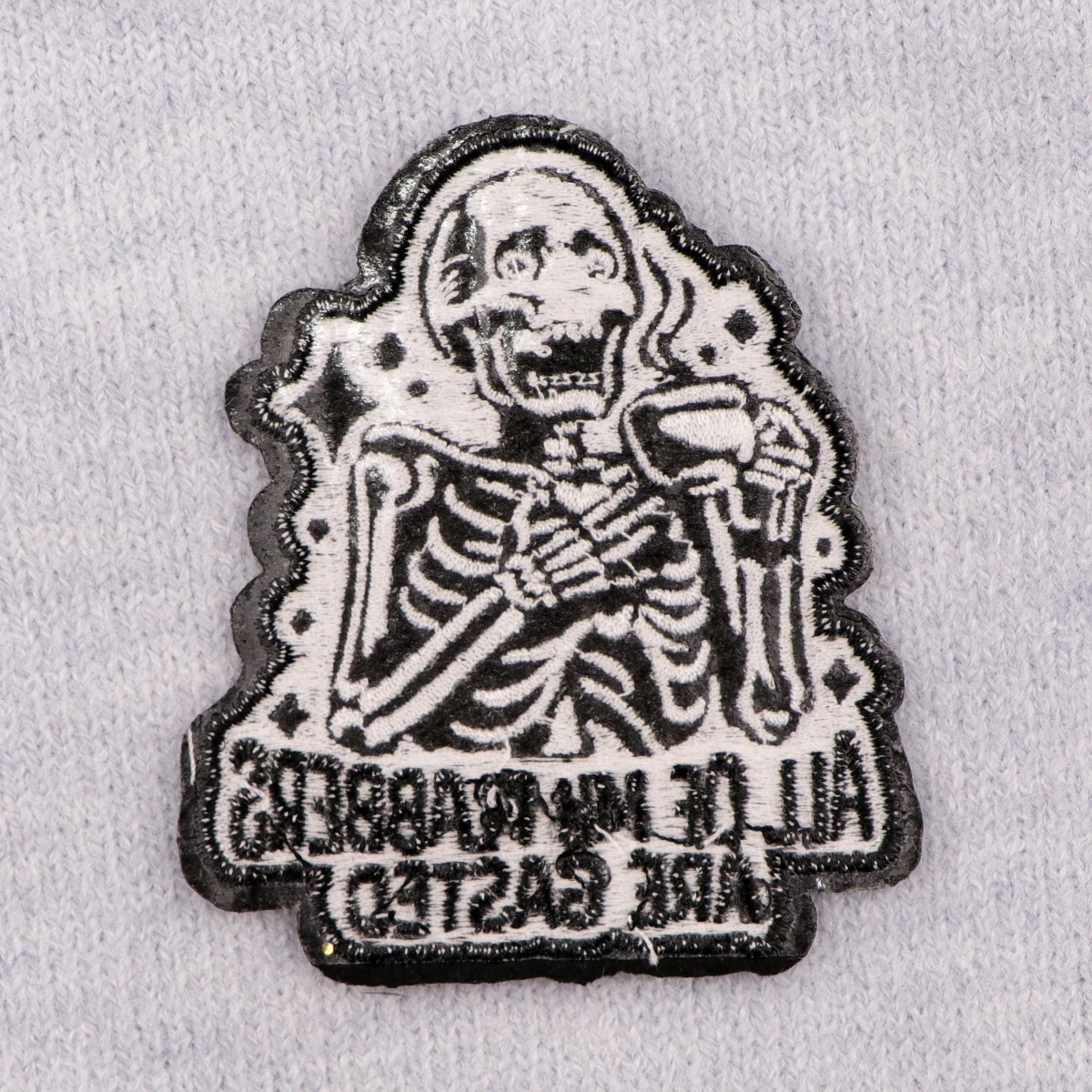 Skull quotes exquisite embroidered - Фотография_5