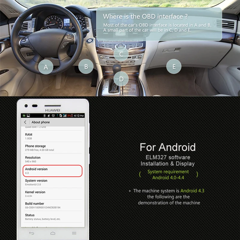 V1.5 elm327 obd 2 автомобильный - Фотография_2
