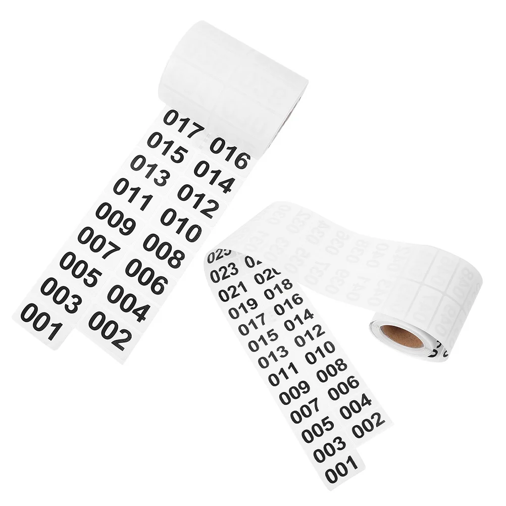 2 рулона, наклейки с собственными номерами - Фотография_3