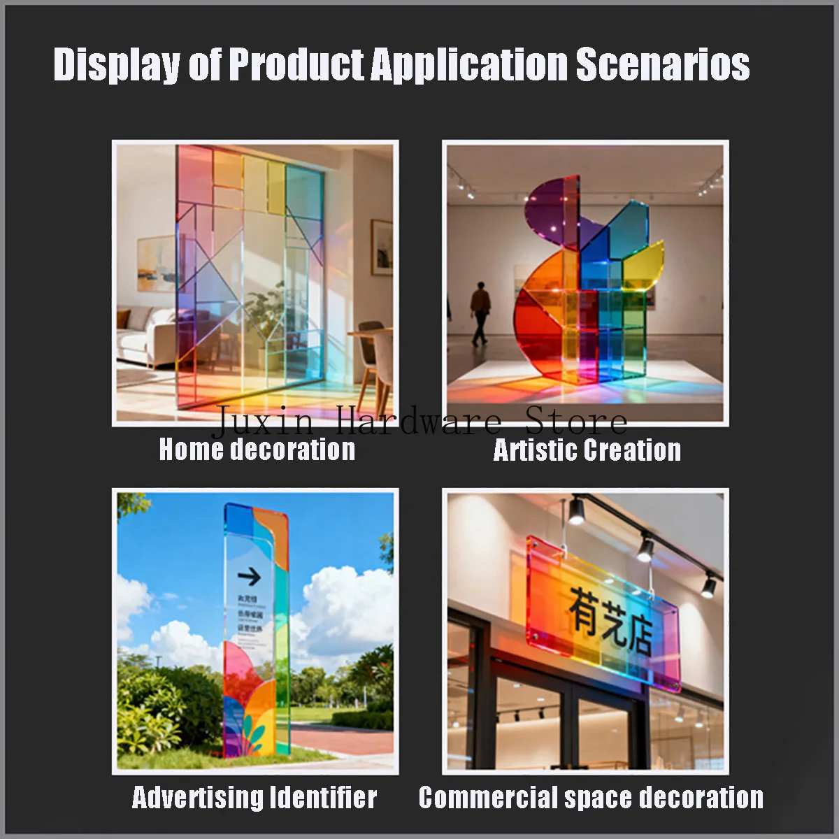 Красочная полупрозрачная акриловая доска - Фотография_6