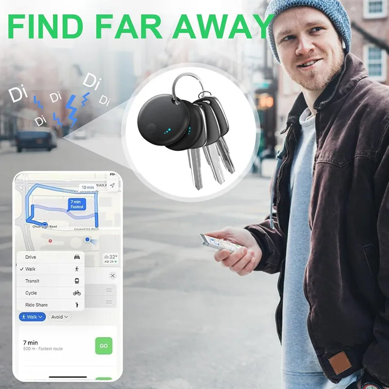 Air tracker smart bluetooth tracker tag работает с ios find my app - Фотография_3