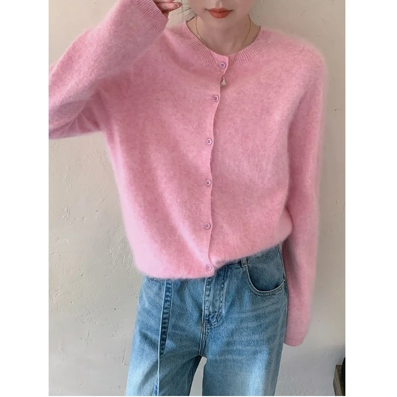 Женский флисовый шерстяной кашемировый свитер