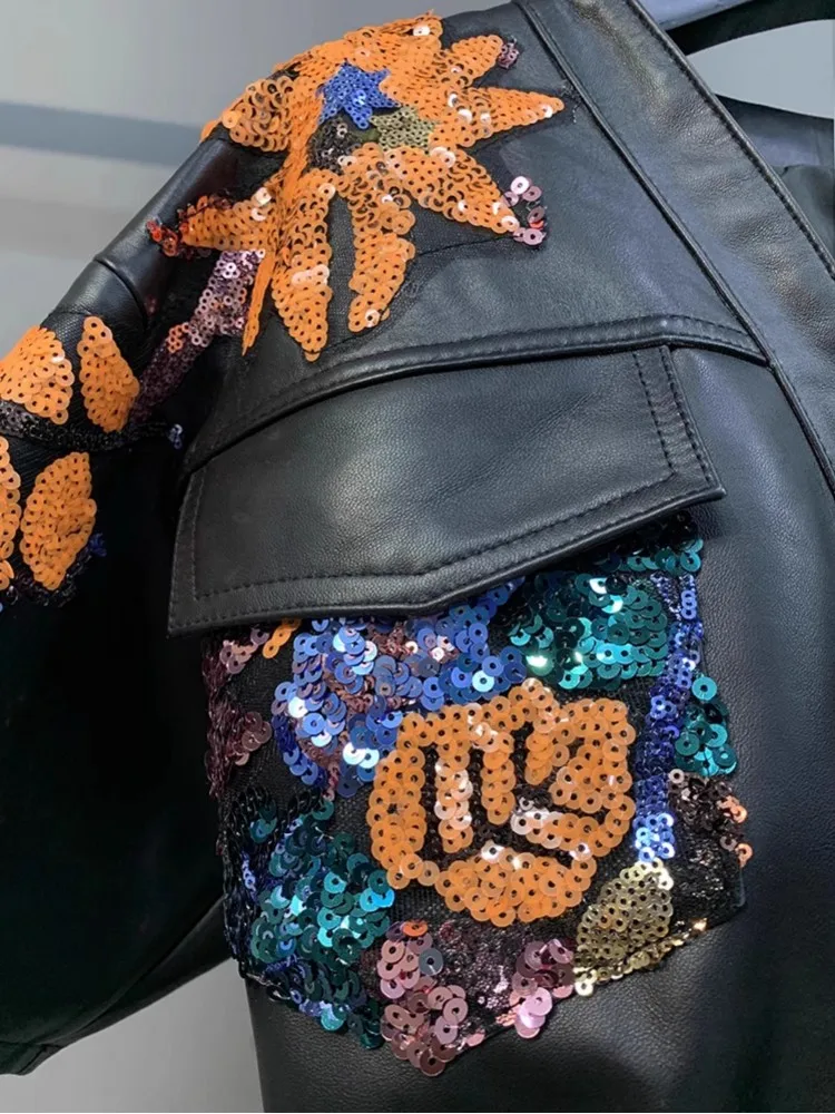 Женская куртка из натуральной кожи из овчины - Фотография_6