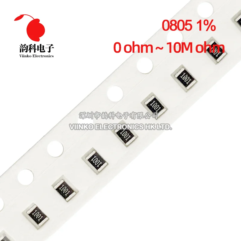 1% 0805 резистор 0r-10m 1/8w 0 0