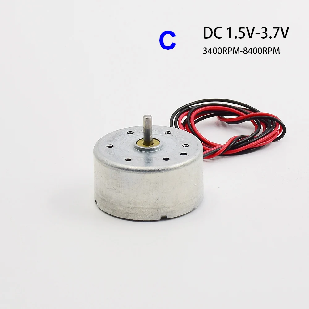 Micro 24 мм круглый rf-300 круглый двигатель постоянного тока 3 в-12 в 3 - Фотография_5