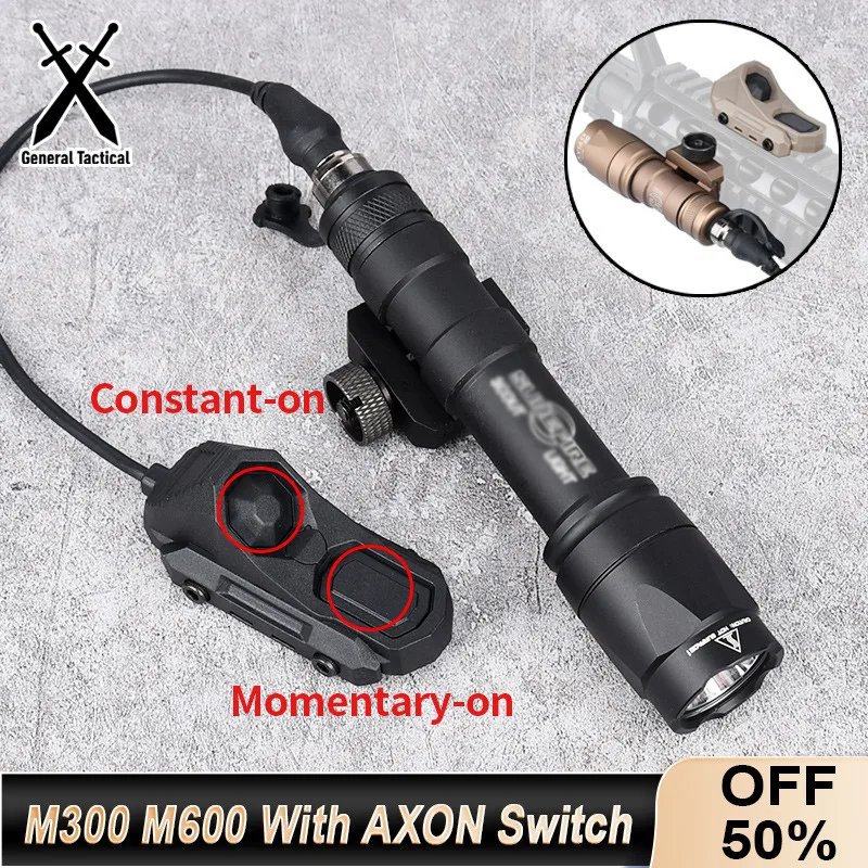 Фонарик surefire m300 m600 с двойной функцией axon