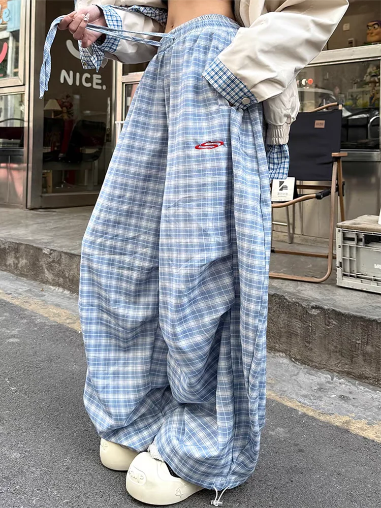 Zoki streetwear y2k клетчатые брюки - Фотография_3