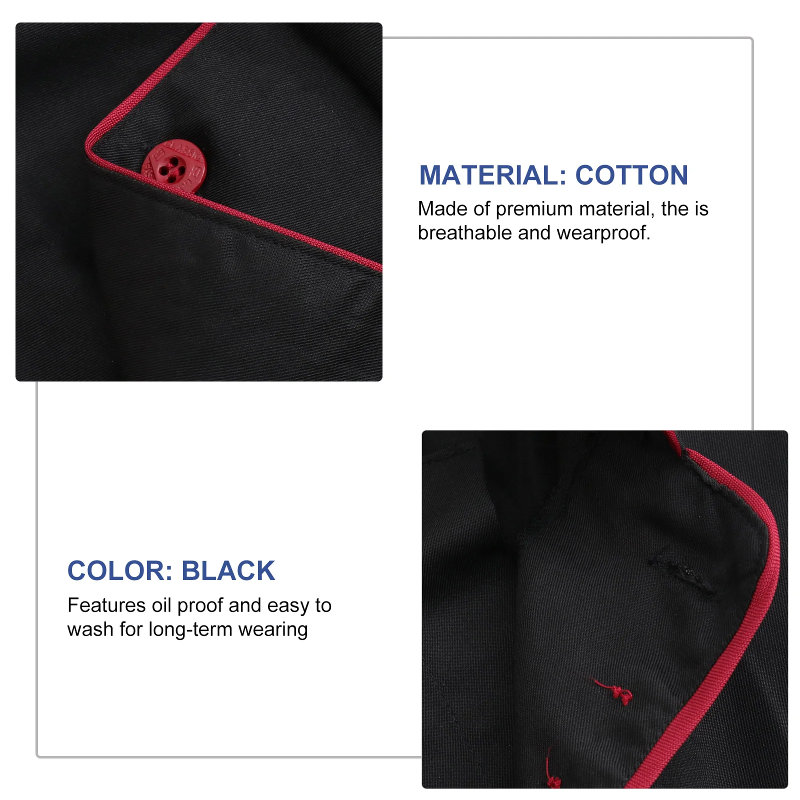 Черная дышащая маслостойкая моющаяся - Фотография_3