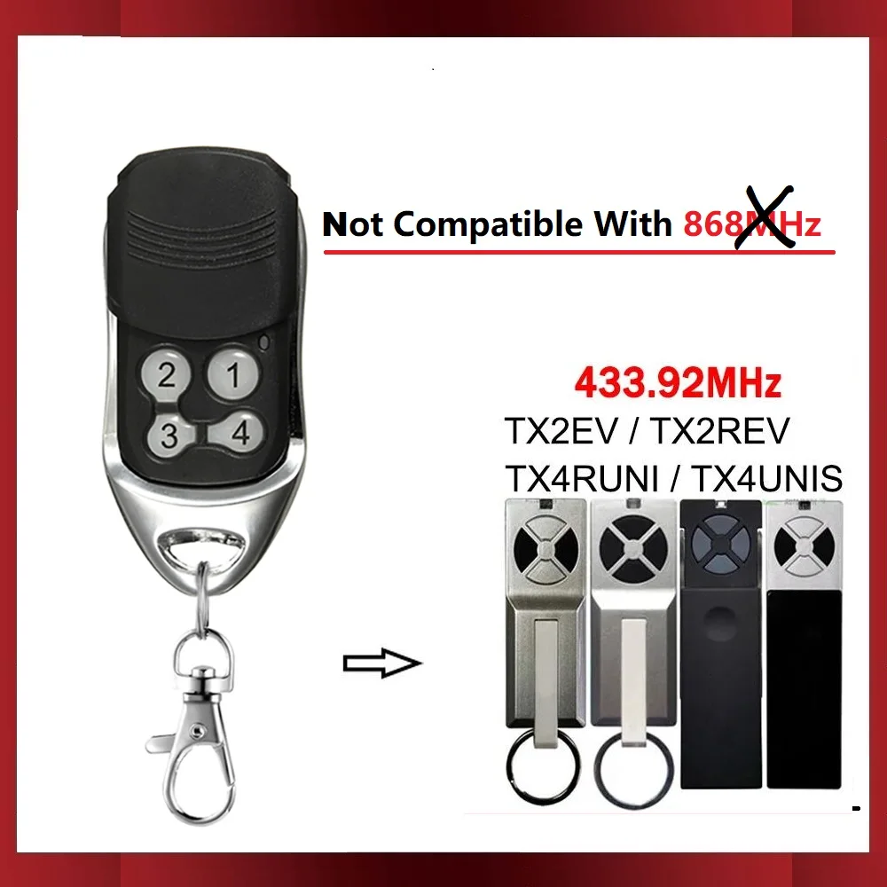 Для liftmaster tx2rev tx4rev tx4runi