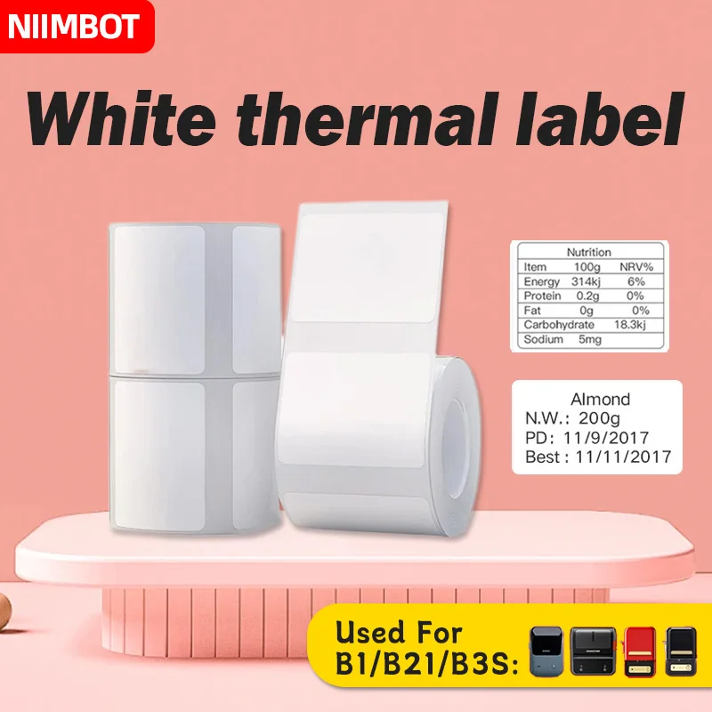 Рулон бумаги для этикеток niimbot b21 b1 b3s