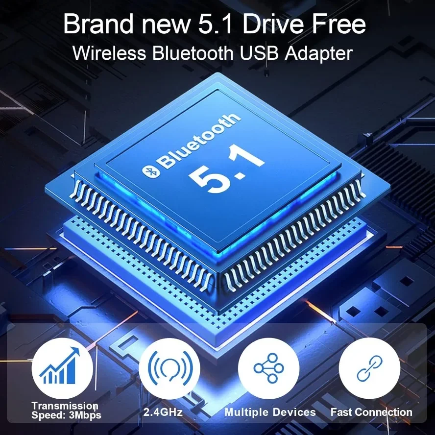 Беспроводной usb-адаптер bluetooth bluetooth 5 - Фотография_5