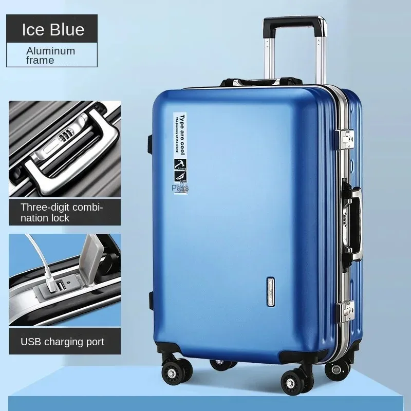 캐리어 новая алюминиевая рамка + колеса для чемодана для пк - Фотография_2