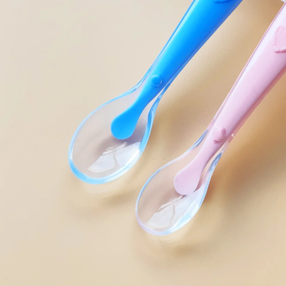 Hot sale baby soft silicone spoon - Фотография_4