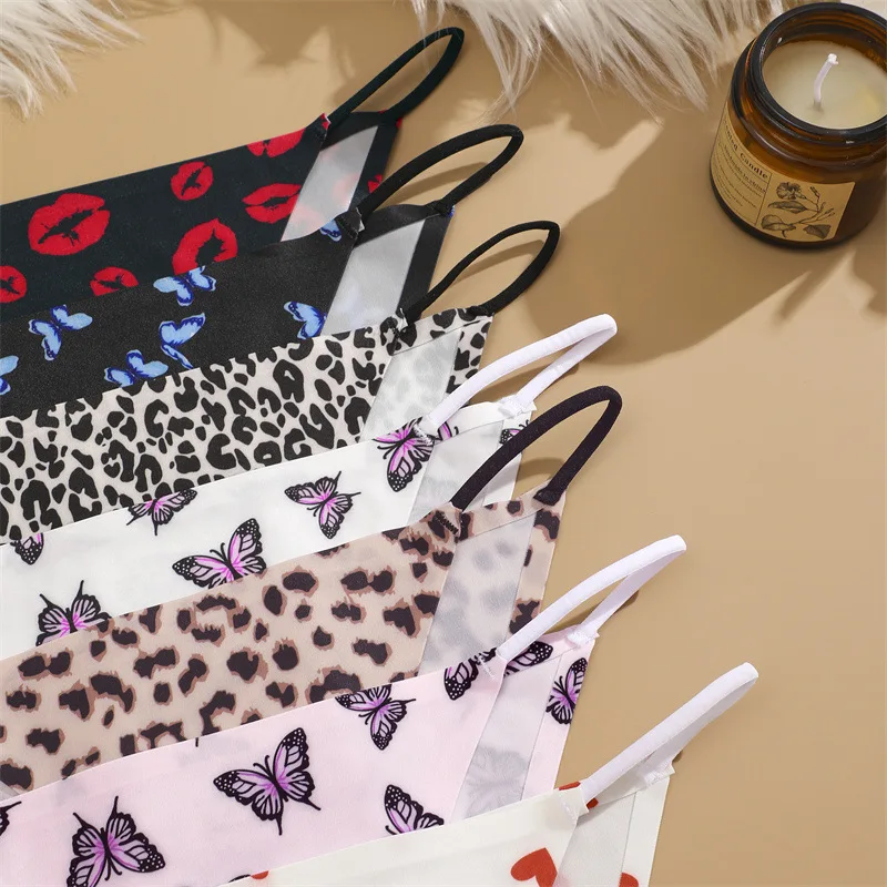 Бесшовное шелковое нижнее белье с леопардовым принтом - Фотография_3