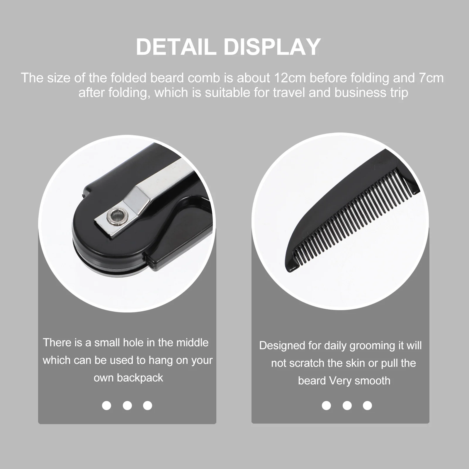 Складная расческа для бороды портативный - Фотография_6