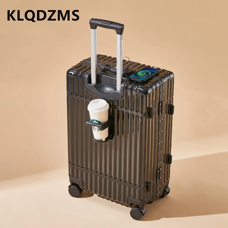 Klqdzms высококачественный чемодан с рамой из алюминиевого сплава - Фотография_6