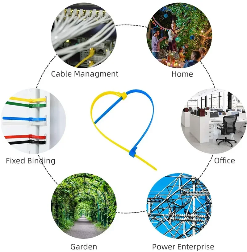 Самоблокирующаяся пластиковая нейлоновая стяжка - Фотография_5