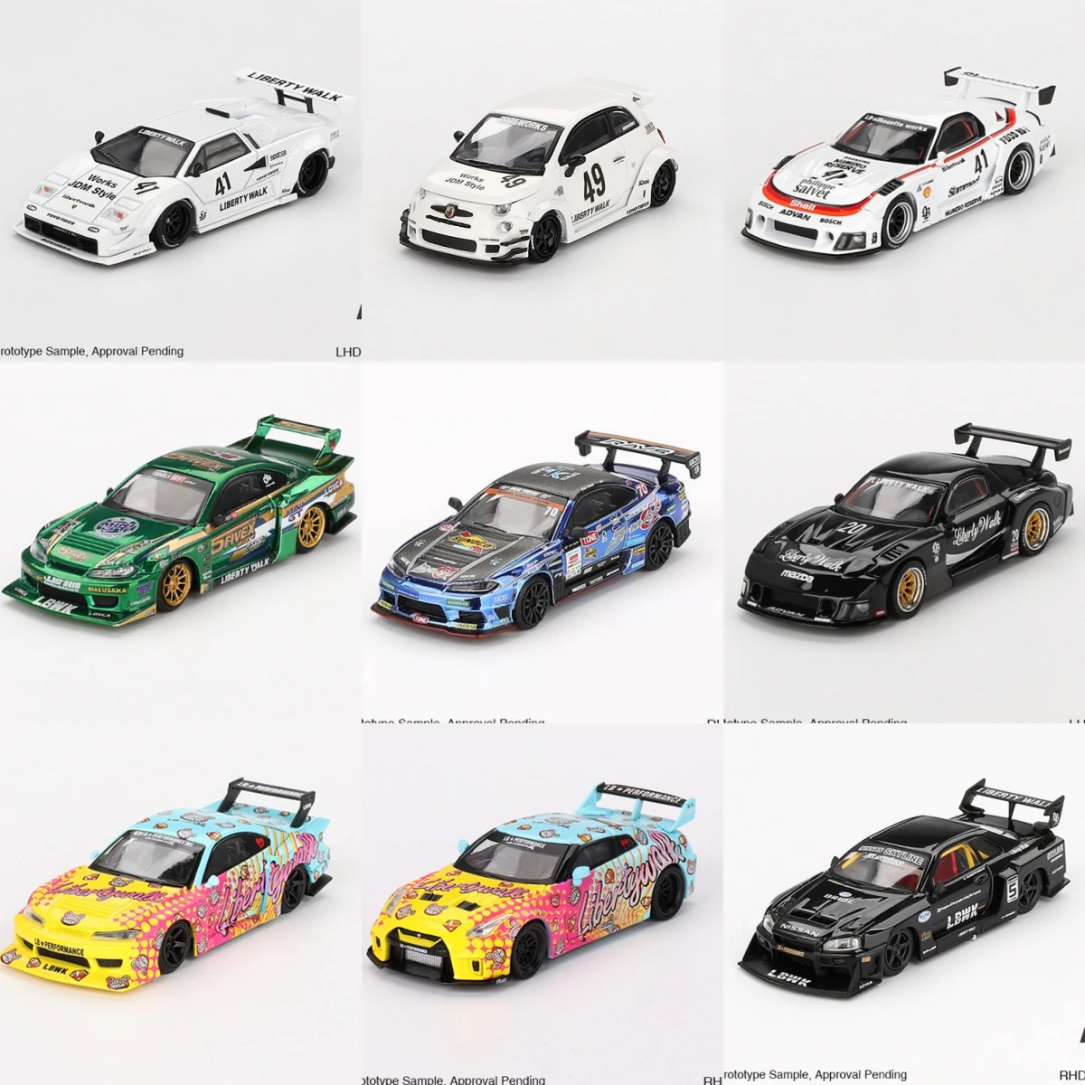 Mini gt 1:64 lbwk lb-works abarth