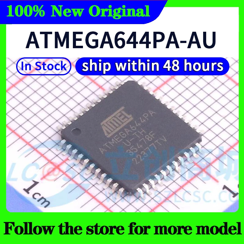 Atmega644pa-au atmega644-20au atmega644pv-10au - Фотография_2