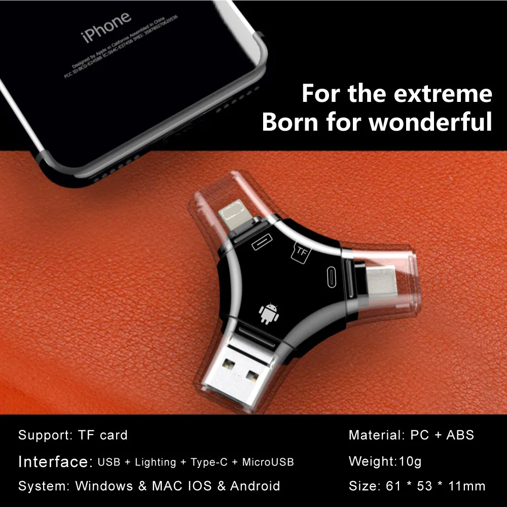 4-в-1 mini tf card reader micro - Фотография_2