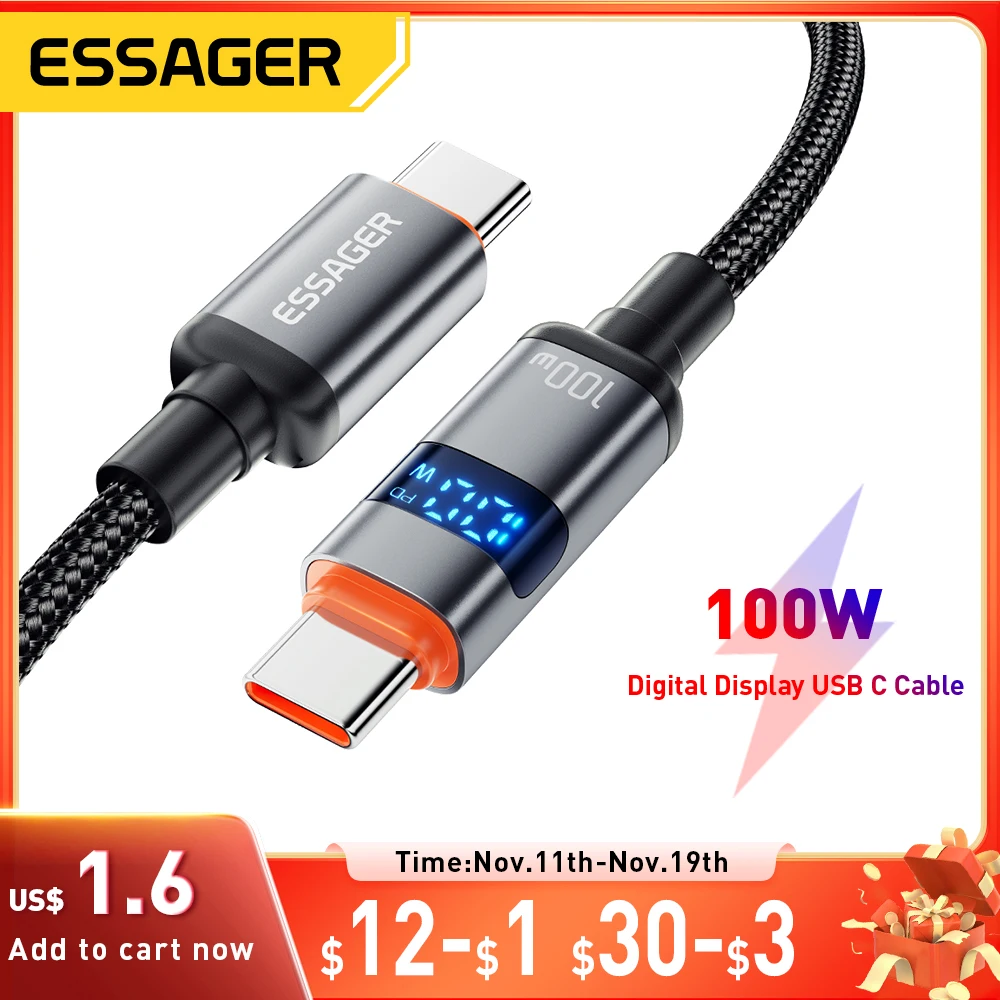 Essager цифровой дисплей usb type