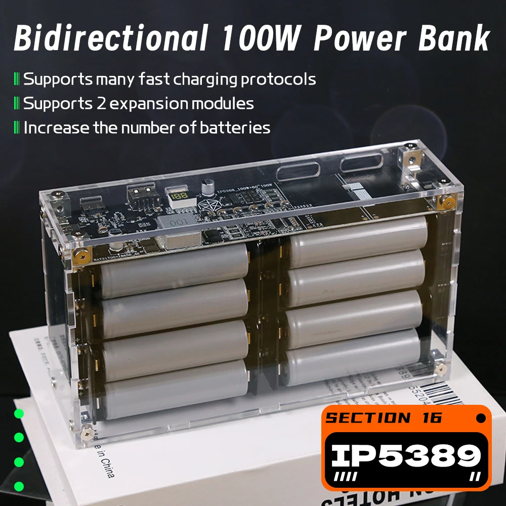 16-элементный 80000 мач 21700/18650