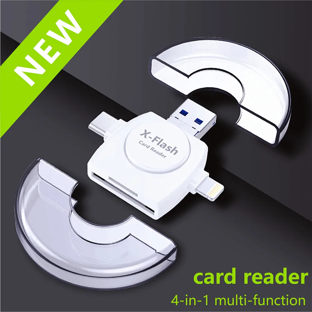 4 в 1 кардридер usb type-c micro