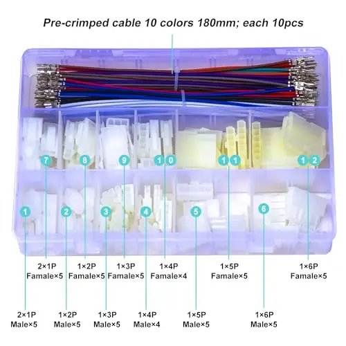 Mini-fit jr 4,2 мм коннектор с кабелями 20awg - Фотография_2