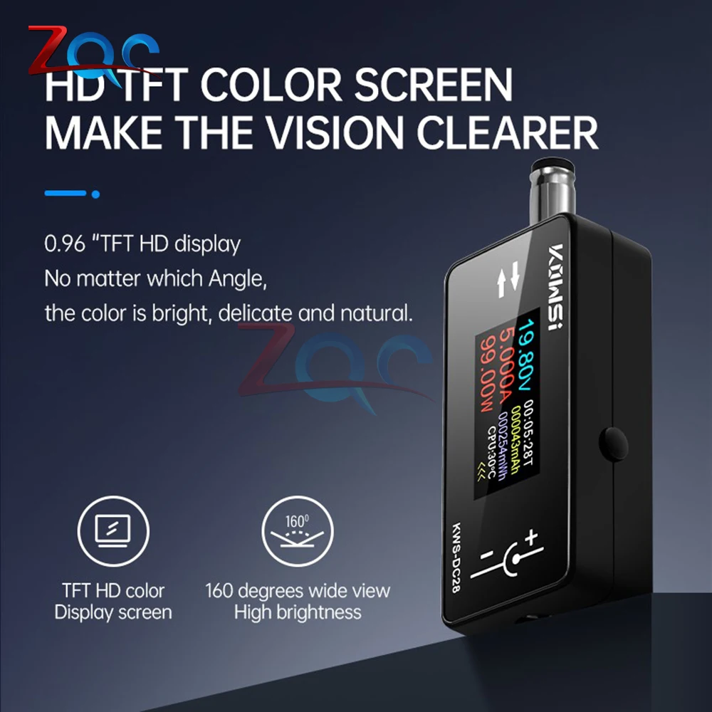 Kws-dc28 тестер type-c цифровой - Фотография_2