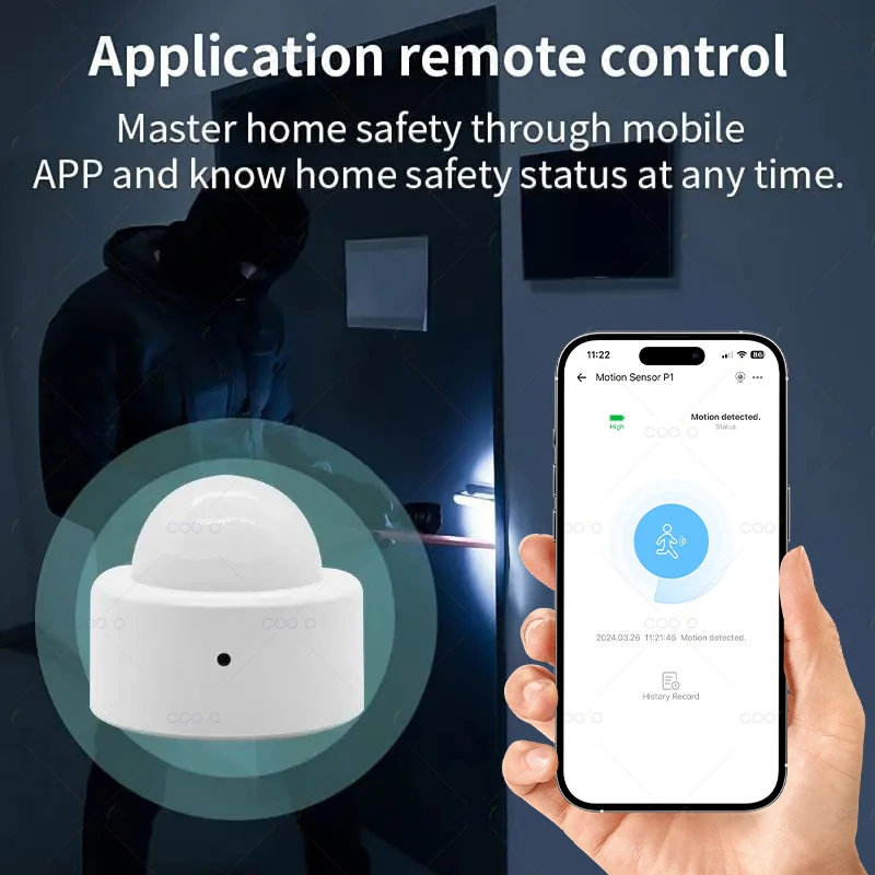 Zigbee mini pir датчик движения - Фотография_3