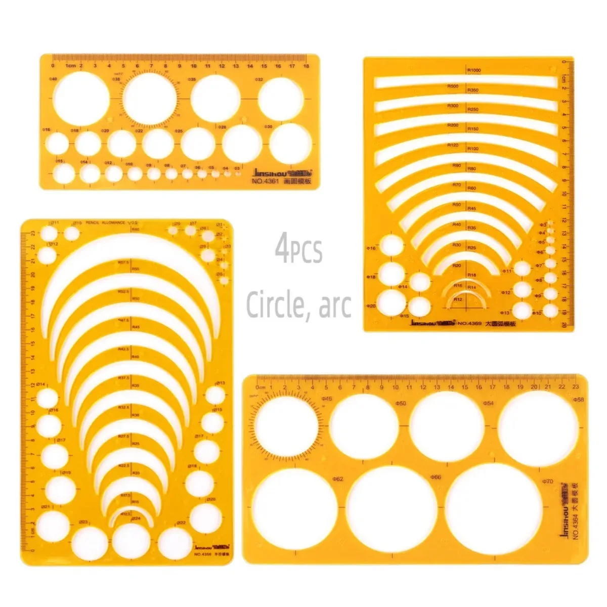 Желтые пластиковые графические шаблоны — включая круги - Фотография_4