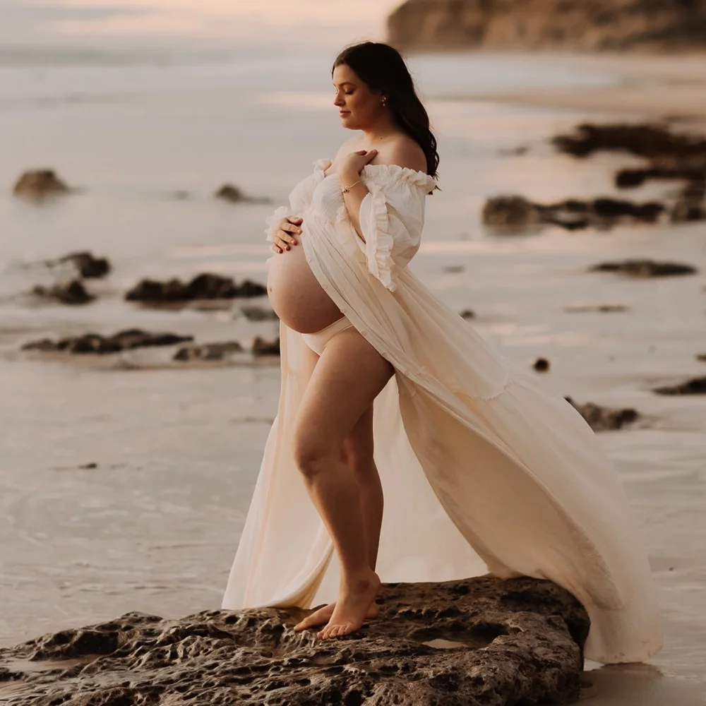 Удобное двухслойное хлопковое платье - Фотография_2