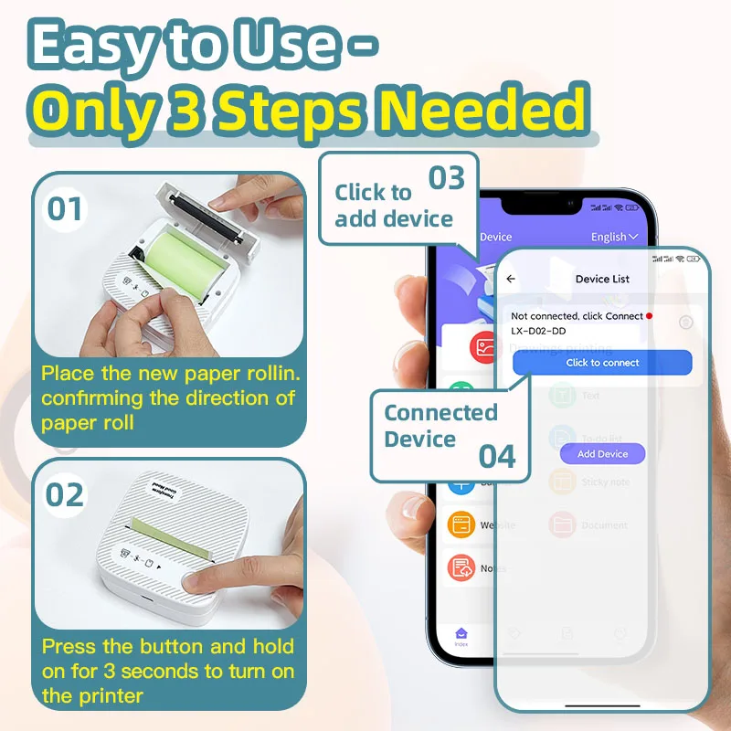 Портативные мини-принтеры dolewa b3 - Фотография_6