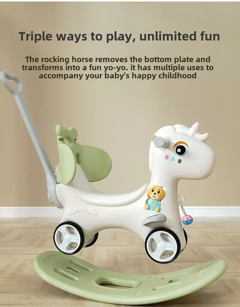 Детская большая троянская лошадь для детей 1-5 лет - Фотография_4