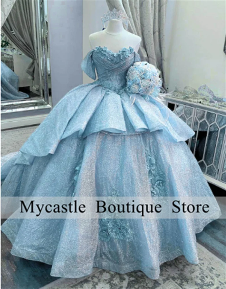 Платье quinceanera с открытыми - Фотография_6