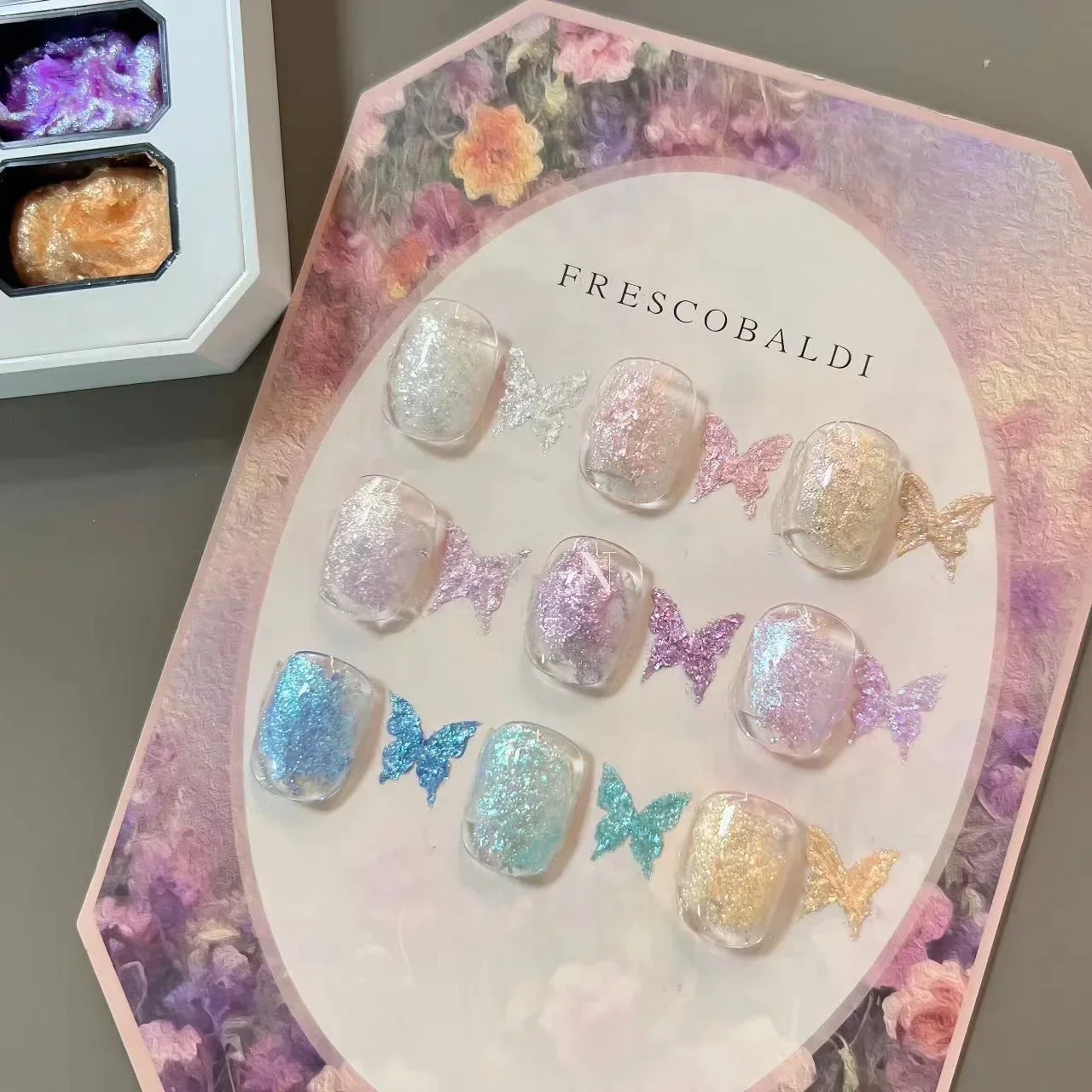 2 г x 9 цветов, порошок авроры - Фотография_4