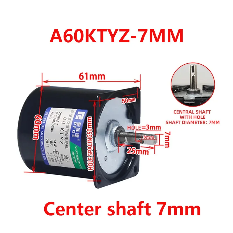 68ktyz ac220v синхронный двигатель - Фотография_3