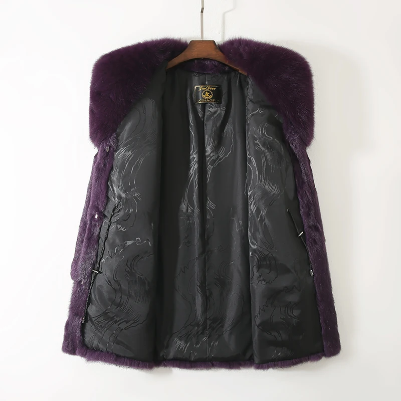 Новинка 100% натуральная шуба из - Фотография_5