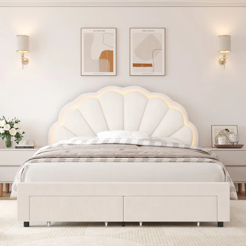 Kainice, современное светлое изголовье середины века - Фотография_2