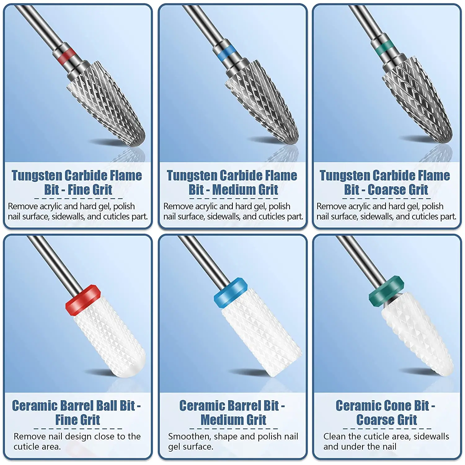 Набор фрез для лака для ногтей - Фотография_2